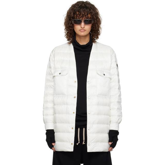 Rick Owens Moncler + Rick Owens Off-White Outershirt Jacket - 41 Milk - IT 38