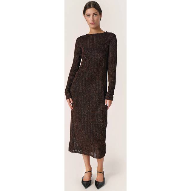 Soaked In Luxury Laisa A-Line Dress, Copper