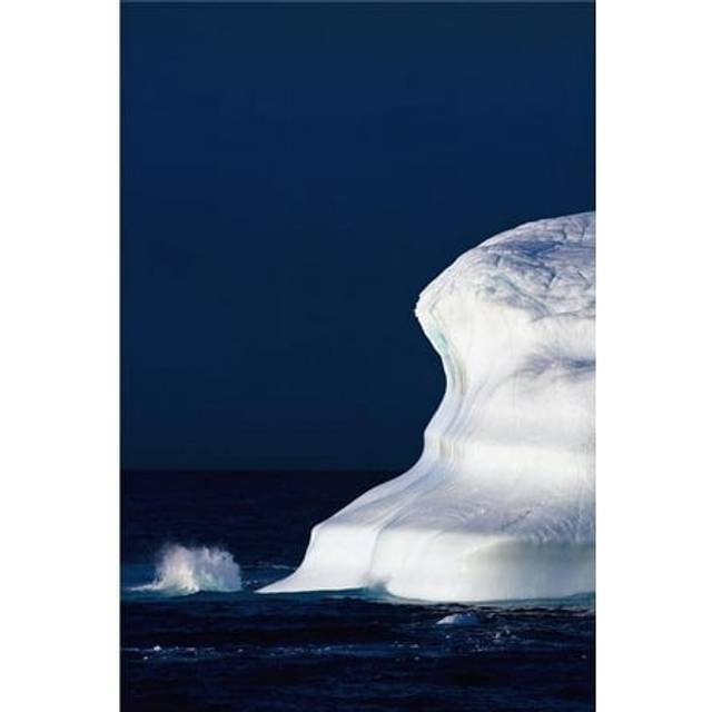 Posterazzi DPI1900774LARGE Ocean Water Splashing Against An Iceberg In The High Arctic Waters - Nunavut, Canada Poster Print, 24 x 38 - Large