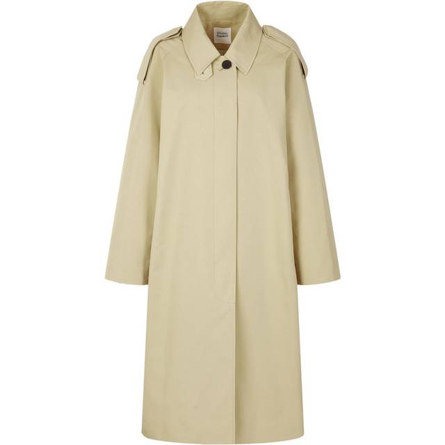 STUDIO TOMBOY - single-breasted trench coat - women - Cotton/Fabric/Polyester - One Size - Neutrals