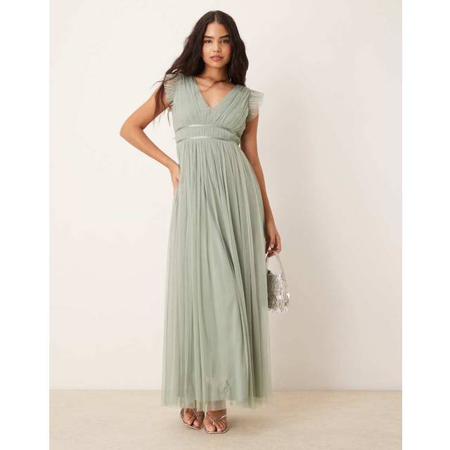 Anaya With Love Satin Detail Tulle Maxi Dress