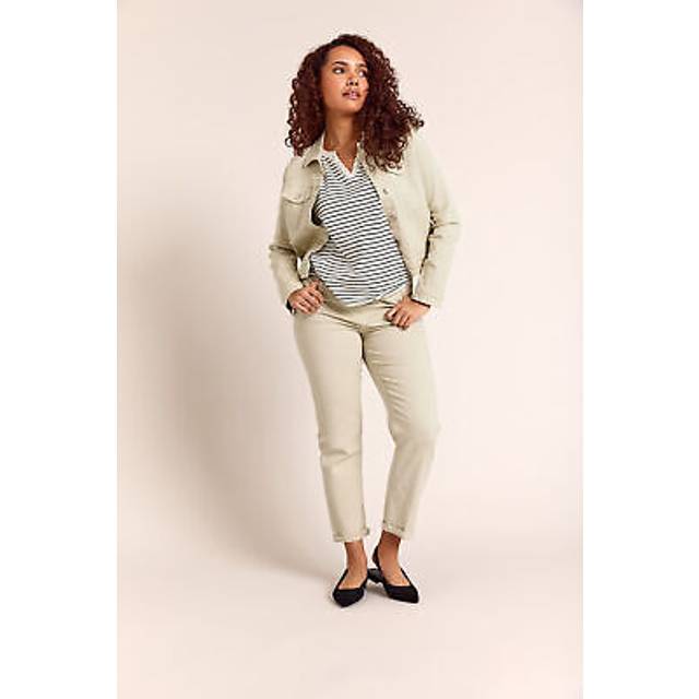 M&Co Cream Ecru Denim Mom Jeans Regular > 20 M&Co Womens - Regular 20