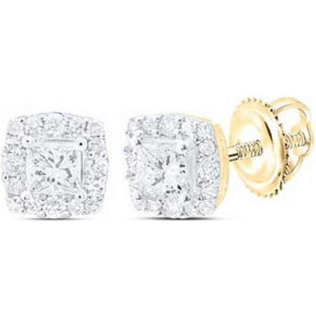 GND 172947 14KT 0.5 CTW Diamond NK Fashion Cushion Earring