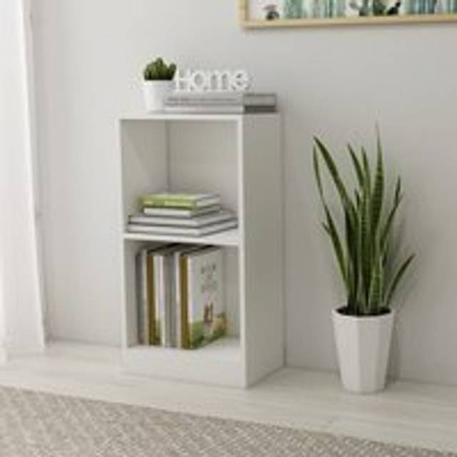 Bookshelf White 40x24x75 cm Engineered Wood - One Size