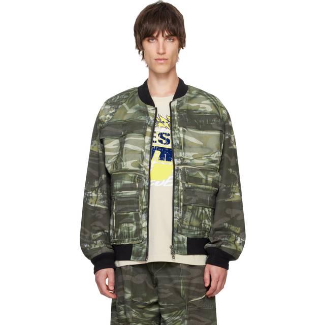 Diesel Khaki J-Mertz Bomber Jacket - 5FQA - IT 48