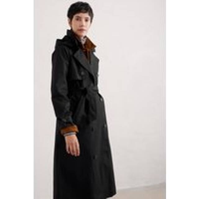 Seasalt Penweathers Waterproof Trench Coat - 14, Black