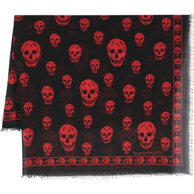 Alexander McQueen - Classic Skull scarf - unisex - Modal/Silk - One Size - Black