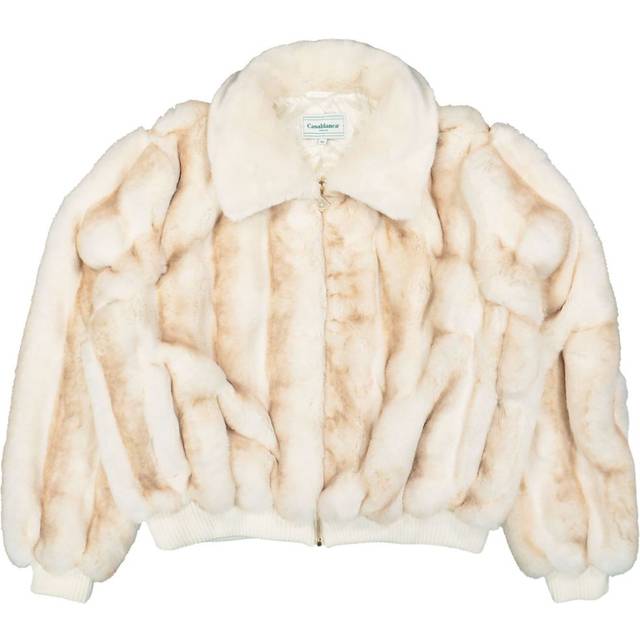 Casablanca - faux fur jacket - men - Viscose/Polyester/Cotton/Elastane/Acrylic - XL - Neutrals