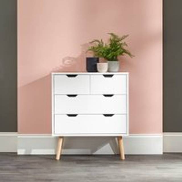 Nyborg Tall Chest of Drawers Dark Grey 4 Drawers