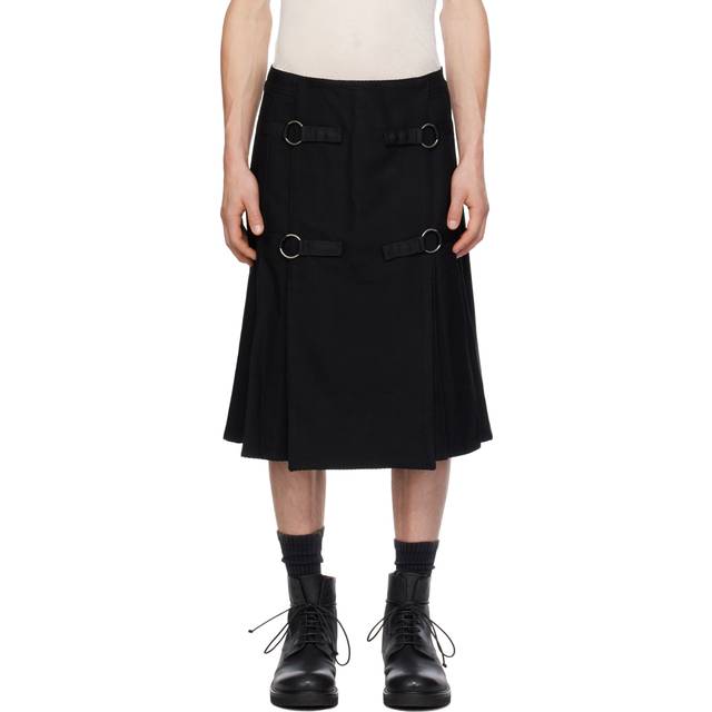 Andersson Bell Black Kilt Skirt - BLACK - L-XL