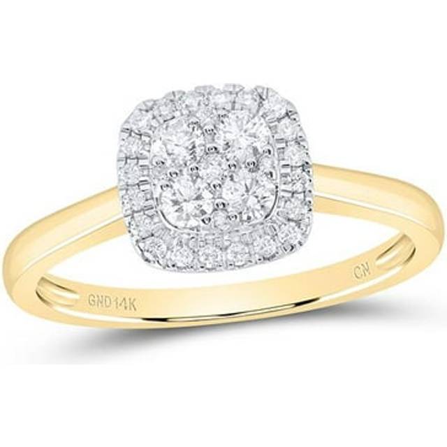 GND 182959 14KT 0.33 CTW Diamond CN Fashion Cushion Ring