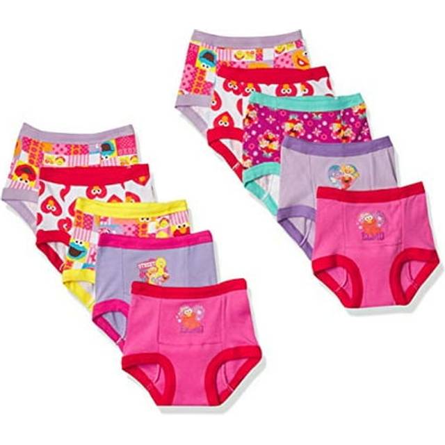 Sesame Street Unisex Baby With Elmo  Cookie Monster And Big Bird Includes Stickers Success Chart Sizes 18m  2t  3t  4t Potty Training Pants Multipack