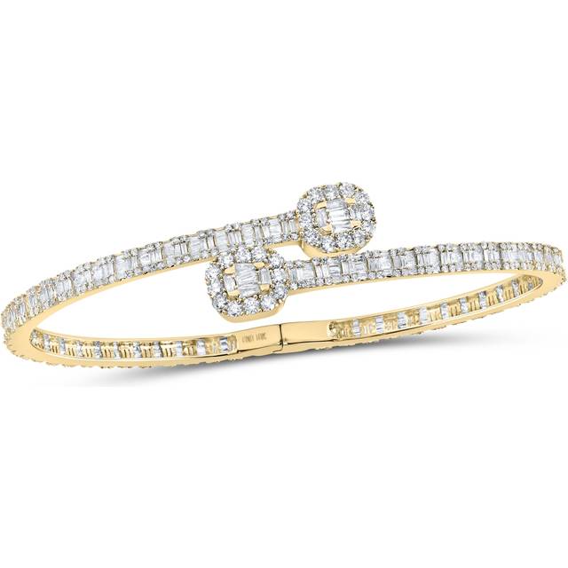GND 158689 4.25 CTW Diamond NK Cuff Bangle