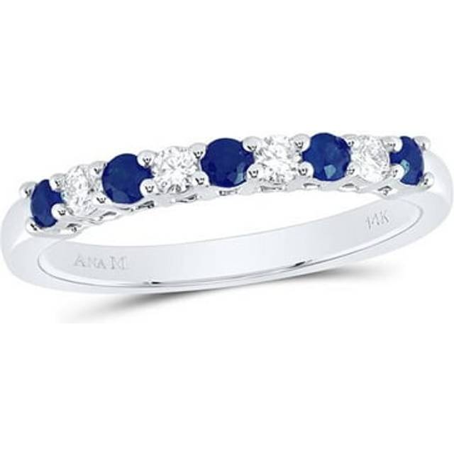 GND 175570 0.16 CTW Diamond Ana Mens 0.25 CT Round Natural Gem Band