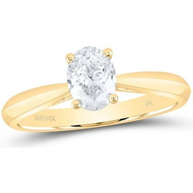 GND 182404 0.75 CTW Diamond SI LJ Oval Solitaire Ring