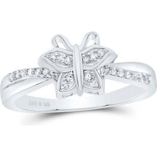 GND 184965 0.1 CTW Diamond P1 Gift Butterfly Ring