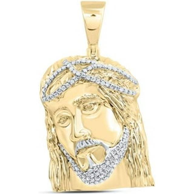 GND 182056 0.62 CTW Diamond NK Jesus Face Mens Charm