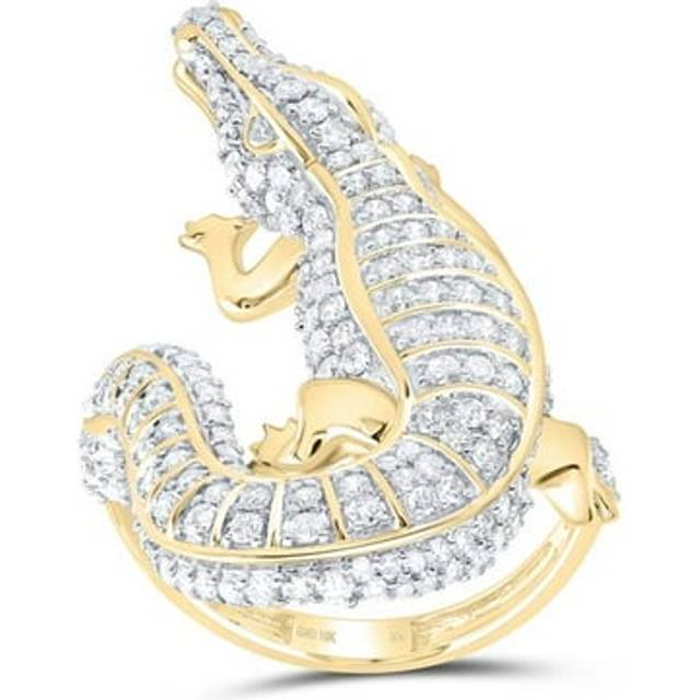 GND 176957 0.1 CTW Diamond NK Gift Initial A Ladies Dollar Ring