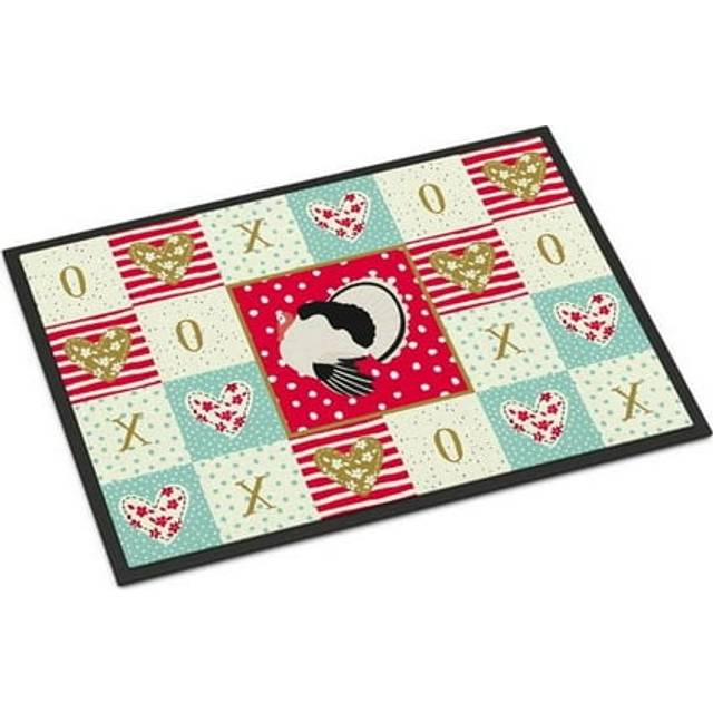 """""Caroline's Treasures Royal Palm Turkey Love Indoor or Outdoor Mat 18x27 doormats  Multicolor"""""