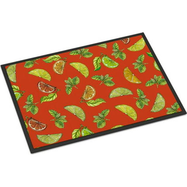 """""Caroline's Treasures Lemons  Limes and Oranges Doormat 18"""""""" H x 27"""""""" W Multicolor"""""