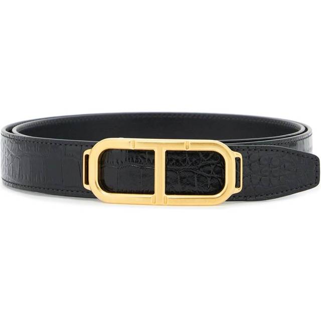 Victoria Beckham 'Jumbo Frame' Belt - Black   - 70