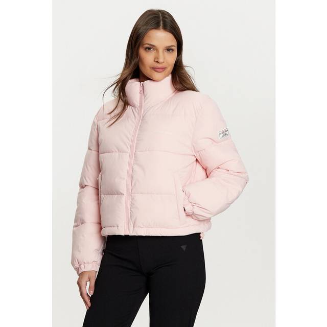 Guess Crop Puffer Jacket - Pink - M