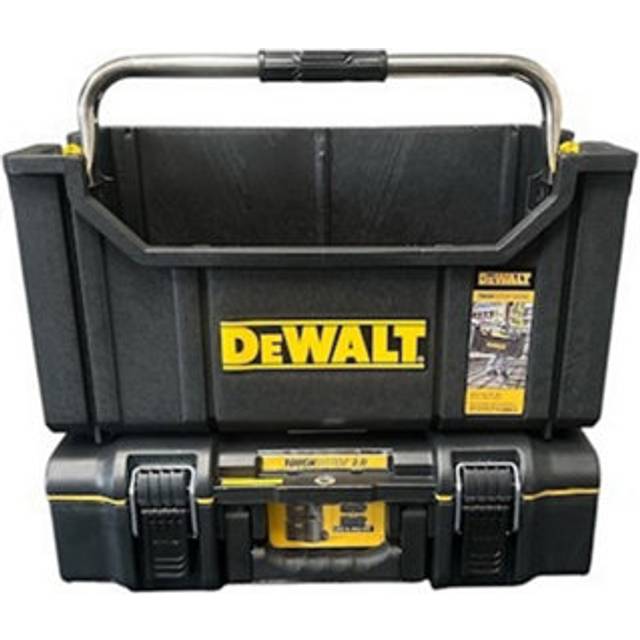 Toughsystem 2.0 DS280 Tote Tool Box + Stackable Toolbox Organisers Case - Dewalt