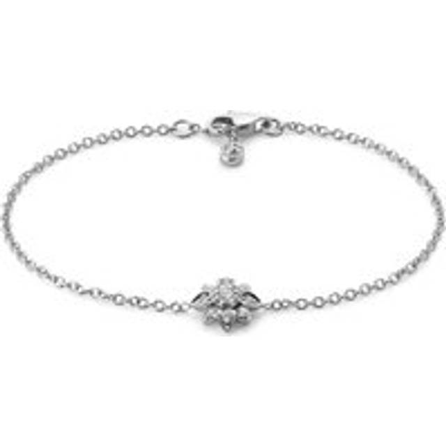 Gucci Flora 18ct White Gold Diamond Chain Bracelet - 17cm