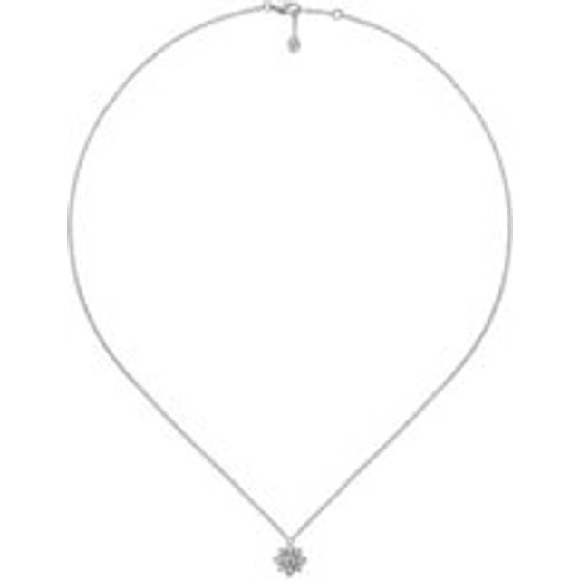 Gucci Flora 18ct White Gold Diamond Chain Necklace