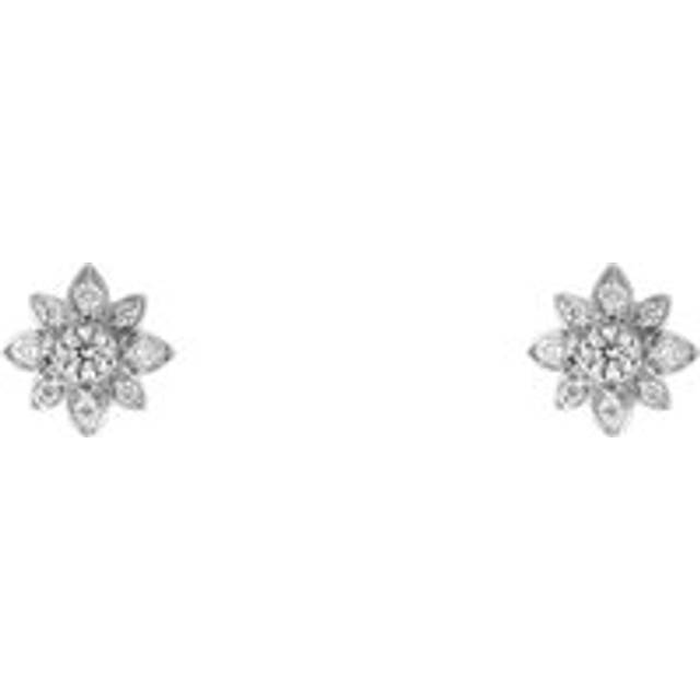 Gucci Flora 18ct White Gold Diamond Earrings