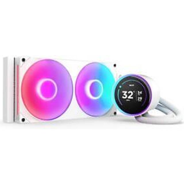 NZXT Kraken Elite 280 RGB - AIO CPU-vätskekylare - 280 mm kylare - F280 RGB kärnfläkt - 2,72” IPS LCD - Turbine Pump - Intel LGA 1700, 1200/115X, 1851 - AMD AM5, AM4 - Vit