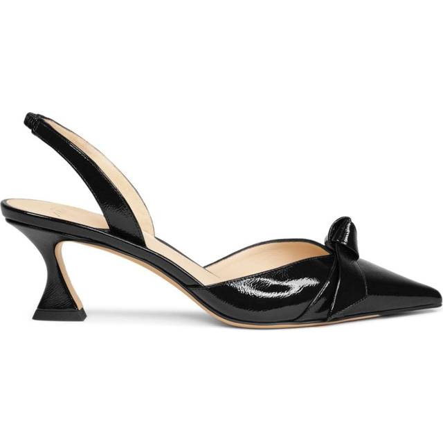 Alexandre Birman - 60mm Clarita Bell slingback pumps - women - Leather/Leather/Calf Leather - 36.5 - Black