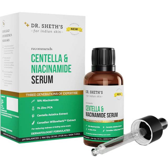 Dr. Sheth's Centella&10% Niacinamide Face Serum | All Skin Types | 30Ml