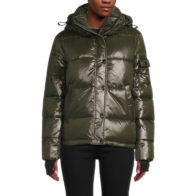 S13 Mulberry High Shine Puffer Coat