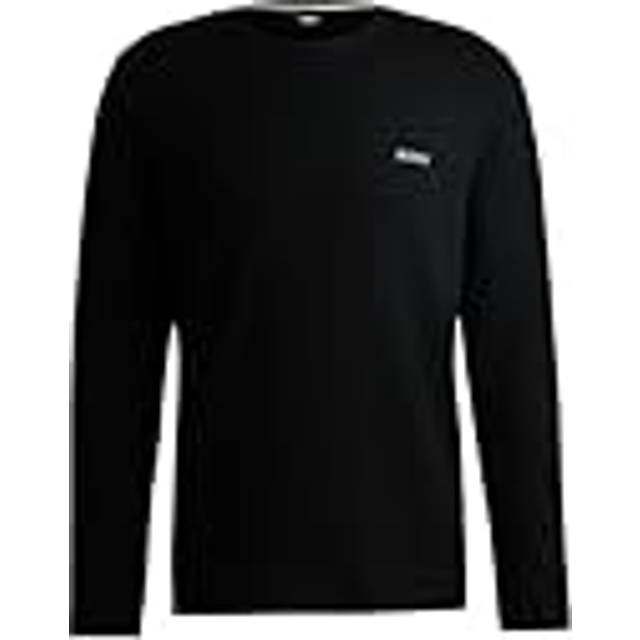 BOSS Waffle T Shirt Black