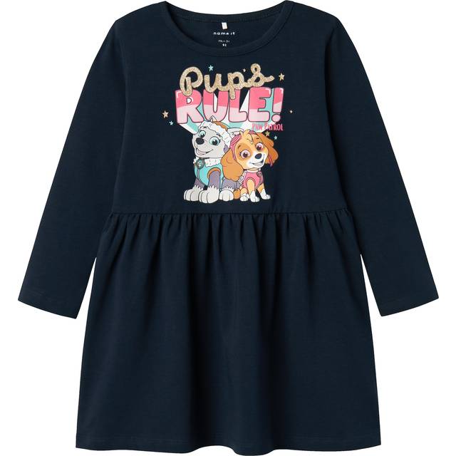 NAME IT Nmfdyma Pawpatrol Ls Dress Noos Cplg |Marinblå |98
