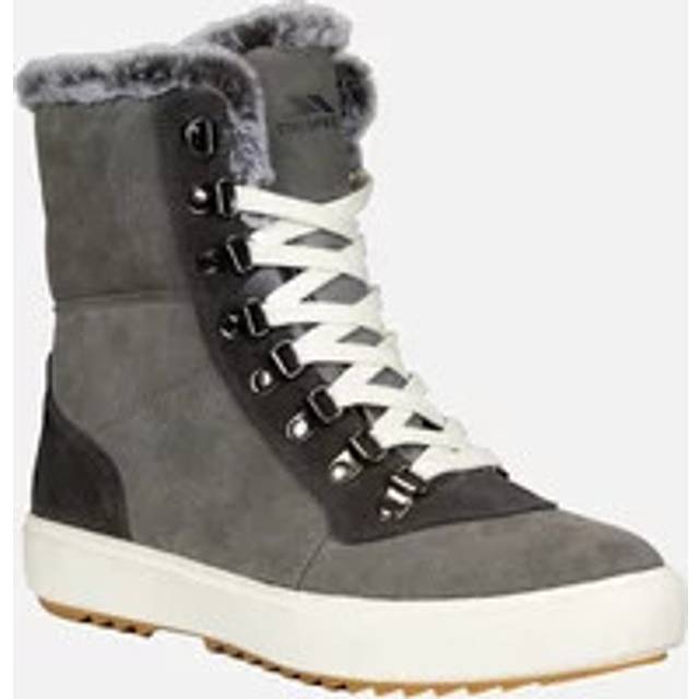 Trespass Womens/Ladies Korinna Suede Lace Up Snow Boots 6 UK grey