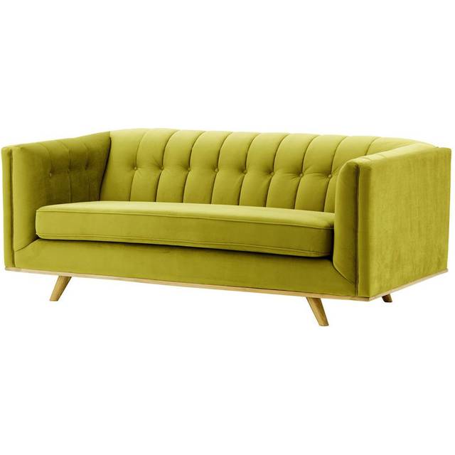 Afsheen 2-Seater Velvet Sofa - Green (3/79&#34; H x 200&#34; W x 99&#34; D)