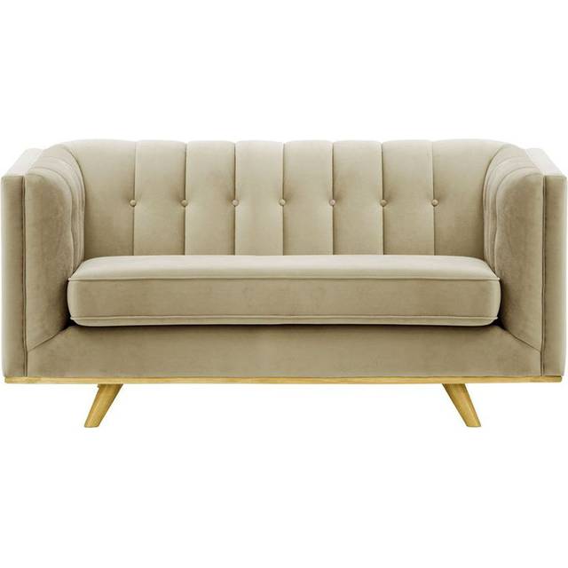 Afsheen 2-Seater Velvet Sofa - Brown (79&#34; H x 169&#34; W x 99&#34; D/2)