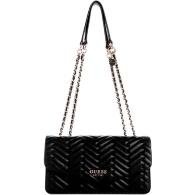 Women's shoulder Bag Guess Anning Flap - Noir