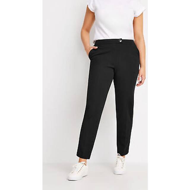 M&Co Black Tapered Tailored Trousers Regular > 18 M&Co Womens - Regular 18