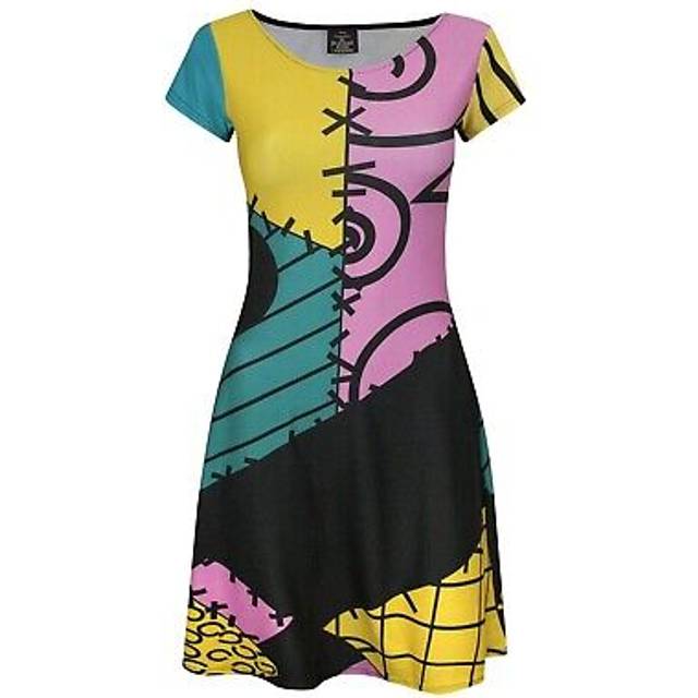 (M, Multicoloured) Nightmare Before Christmas Womens/Ladies Sally Costume Dress