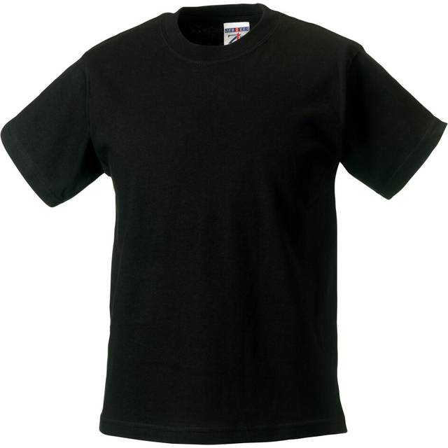 (9-10, Black) Jerzees Schoolgear Childrens Classic Plain T-Shirt