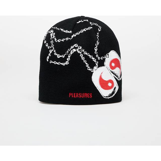 Hat PLEASURES Dog Tags Skully Black Universal (Universal)