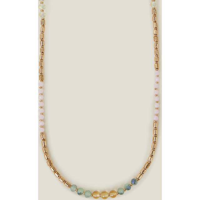 Gold Mix Beaded Rope Necklace - Accessorize - One Size
