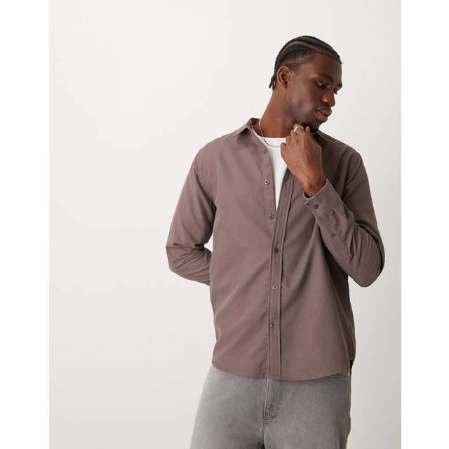 New Look Fløjlsskjorte - Mellembrun