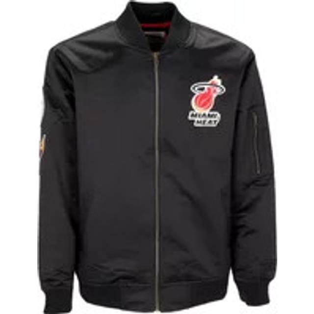 Jacket Mitchell & Ness NBA Lightweight Satin Bomber Vintage Logo Heat Black M (M)