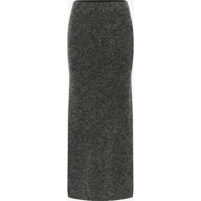 Gestuz, Maxi Skirts, female, Gray, M, Long Skirt Charcoal Melange Alphagz