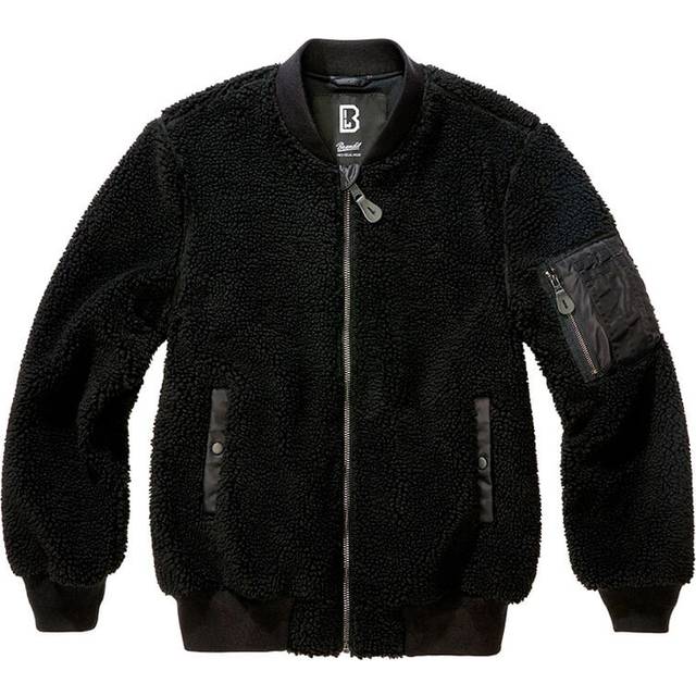 Brandit MA1 Sherpa, textile jacket , color: Black , size: M