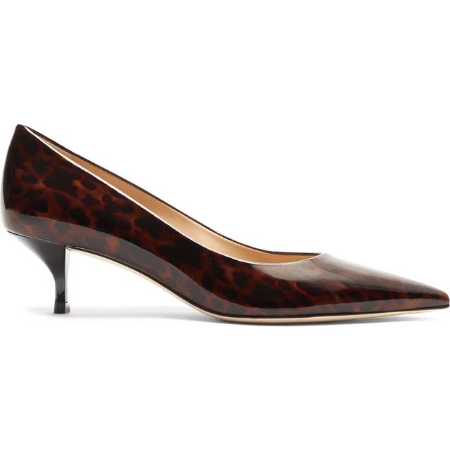 Stuart Weitzman, STUART POWER 50, PUMPS, DARK BROWN, GLOSS TORTOISE